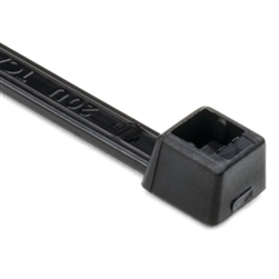 HELLERMANN TYTON T40R0C2 STANDARD CABLE TIE 8" LENGTH 40LB  TENSILE STRENGTH, BLACK 100/PACK