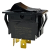 CARLING TIGK721-6S-BL-NBL HEAVY DUTY ROCKER SWITCH DPST ON-OFF, 20A @ 125VAC (1-1/2HP) / 20A @ 250VAC (2HP), QC TERMINAL