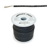 CIRCUIT TEST TLBLK-100 TEST LEAD WIRE 18AWG 5KV BLACK,      EPDM RUBBER INSULATION, 100' ROLL