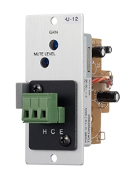 TOA U-12S AUX. MODULE, C/W VARIABLE MUTE-DEPTH, GAIN CONTROL,TERMINAL BLOCK, 220K OHM, 900 SERIES MODULE *SPECIAL ORDER*