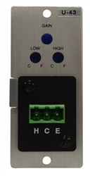 TOA U-43S AUXILIARY MODULE, WITH EQ, MUTE-SEND, 220K OHM,   900 SERIES MODULE