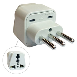 CIRCUIT TEST WA-12A TRAVEL ADAPTER 3 CONDUCTOR PLUG TO      ITALY, AC VOLTAGE