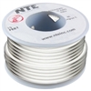 NTE 18AWG WHITE TEFLON HOOKUP WIRE (25 FEET) WT18-09-25     200C/600V SILVER PLATED COPPER/SPC