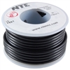 NTE 20AWG BLACK TEFLON HOOKUP WIRE (25 FEET) WT20-00-25     200C/600V SILVER PLATED COPPER/SPC