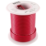 NTE 26AWG RED TEFLON HOOKUP WIRE (25 FEET) WT26-02-25       200C/600V SILVER PLATED COPPER/SPC