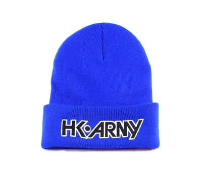 HK Army Typeface Beanie - Blue