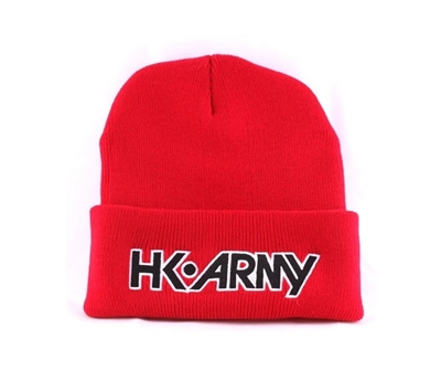 HK Army Typeface Beanie - Red