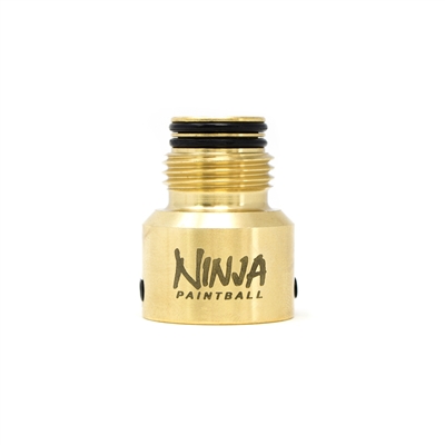 A brass bonnet swap kit for Ninja Ultralite and Standard regulators.