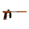 An Empire Mini GS Electronic paintball marker. The marker is dust tangerine with dust white accents.