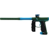 An Empire Mini GS Electronic paintball marker in the dust green and dust aqua color way.