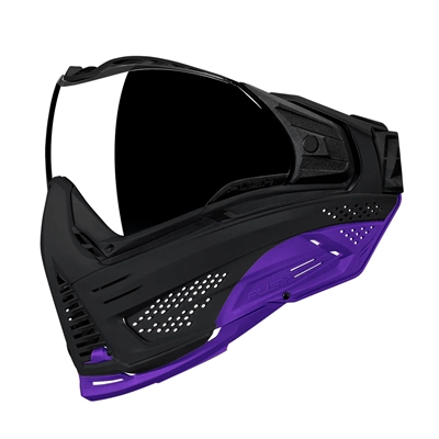 A purple soft ear chin extension for PUSH Unite goggle systems. Available at Hogan's Alley Paintball.