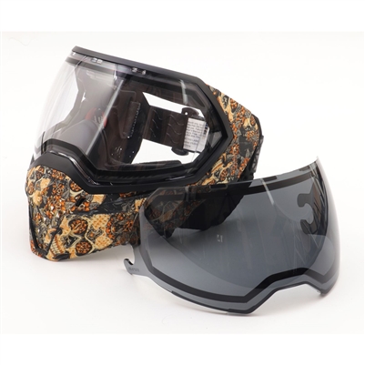 An Empire EVS paintball mask in the special edition Bandito colorway.