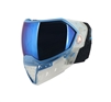 An Empire EVS SE Crystal paintball mask in the Clear/Blue colorway.