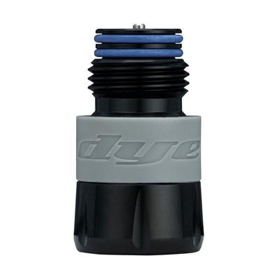A Dye Reach tank extender for HPA tanks. The reg extender is black.