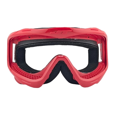 A liquid ruby lens frame for JT Profelx and Spectra series paintball masks.