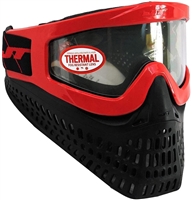 JT Proflex X Paintball Mask - Red Frame w/ Black Bottom