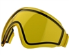 A Yellow dual-pane thermal lens for VForce Profiler paintball masks.