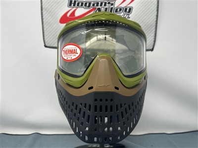 JT Spectra Proflex SE Paintball Mask - Olive & Brown with Clear Thermal Lens