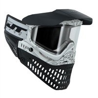Limited Edition JT Proflex Paintball mask with Clear and Smoke Thermal Lenses - White bandana