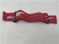 A Limited Edition goggle strap for JT Spectra and ProFlex paintball goggles, pictured here in the Red Bandana colorway. Available at the lowest prices at Hogan's Alley Paintball.