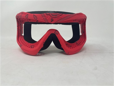 A Limited Edition lens frame for JT Spectra and ProFlex paintball goggles, pictured here in the Red Bandana colorway. Available at the lowest prices at Hogan's Alley Paintball.