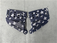 A set of JT Proflex Ears. The ears are blue with silver stars.