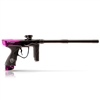 A Barney Fade Dye M3+ paintball marker. The fade runs black to purple from the barrel to the back of the marker body. Available at Hogan's Alley Paintball.