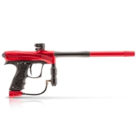 A Dye Rize CZR electronic paintball marker in the red & black colorway.
