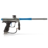 A Dye Rize CZR electronic paintball marker in the grey & blue colorway.