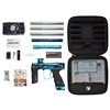 A Dye MXR electronic paintball marker in the PGA Branded colorway. The marker is polished blue with Dye logo graphics.