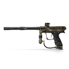A Dye Rize CZR+ electronic paintball marker. The marker has an olive camouflage pattern.