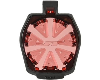 A JT Pro Speed Feed for Triad and Halo Pro electronic hoppers. Red fingers.