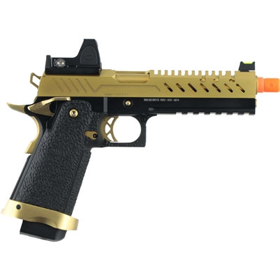 Vorsk Hi-Capa 5.1 Metal Gas Blowback Airsoft Pistol with BDS - Gold