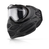 An Onyx Black Dye i3 Pro paintball mask.