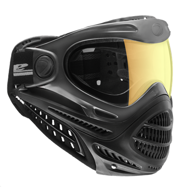 Dye Axis Pro Paintball Mask / Goggle - Black with Bronze Fade Lens