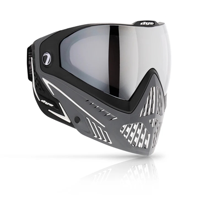 A Dye i5 paintball mask in the Shades Grey colorway.