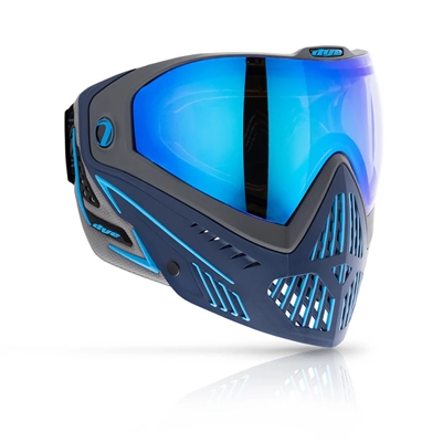 A Dye i5 paintball mask in the Raiseup colorway.