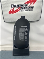 An Empire Ultra 80ci 4500psi carbon fiber HPA tank. The tank is black with white accents.