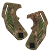 A set of replacement foam ear pieces for Dye i5 paintball masks. The ears have Dye's custom camouflage pattern.