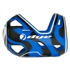 A Dye Flex series tank cover for carbon fiber HPA tanks. The cover is blue and black.