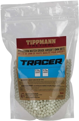Tippmann .20g Tracer BB's - Light Green