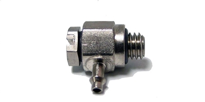 A replacement banjo fitting for Tippmann paintball markers. This fitting is only compatible with 1/16" inner diameter hose.