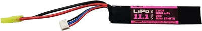 Air Raid Airsoft 11.1V 1000mAh 20C LiPo Stick Battery