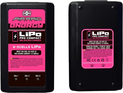 Air Raid Airsoft LiPo Balance Charger 2â€“3 Cell, 7.4Vâ€“11.1V