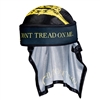 A Dye x Halo paintball head wrap in the don't tread on me colorway.