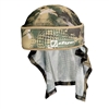 A Dye x Halo paintball head wrap in the dyecam colorway.