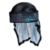 A Dye x Halo paintball head wrap in the concept colorway.