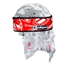A Dye x Halo paintball head wrap in the Ironmen Hypercam colorway.