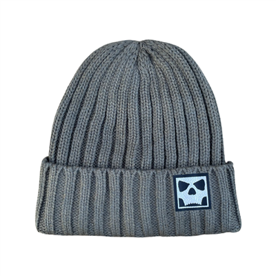 Infamous Ribbed Skull Beanie - Olive