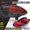 A Bunkerkings CTRL 2 electronic paintball loader in the fire black highlander colorway.